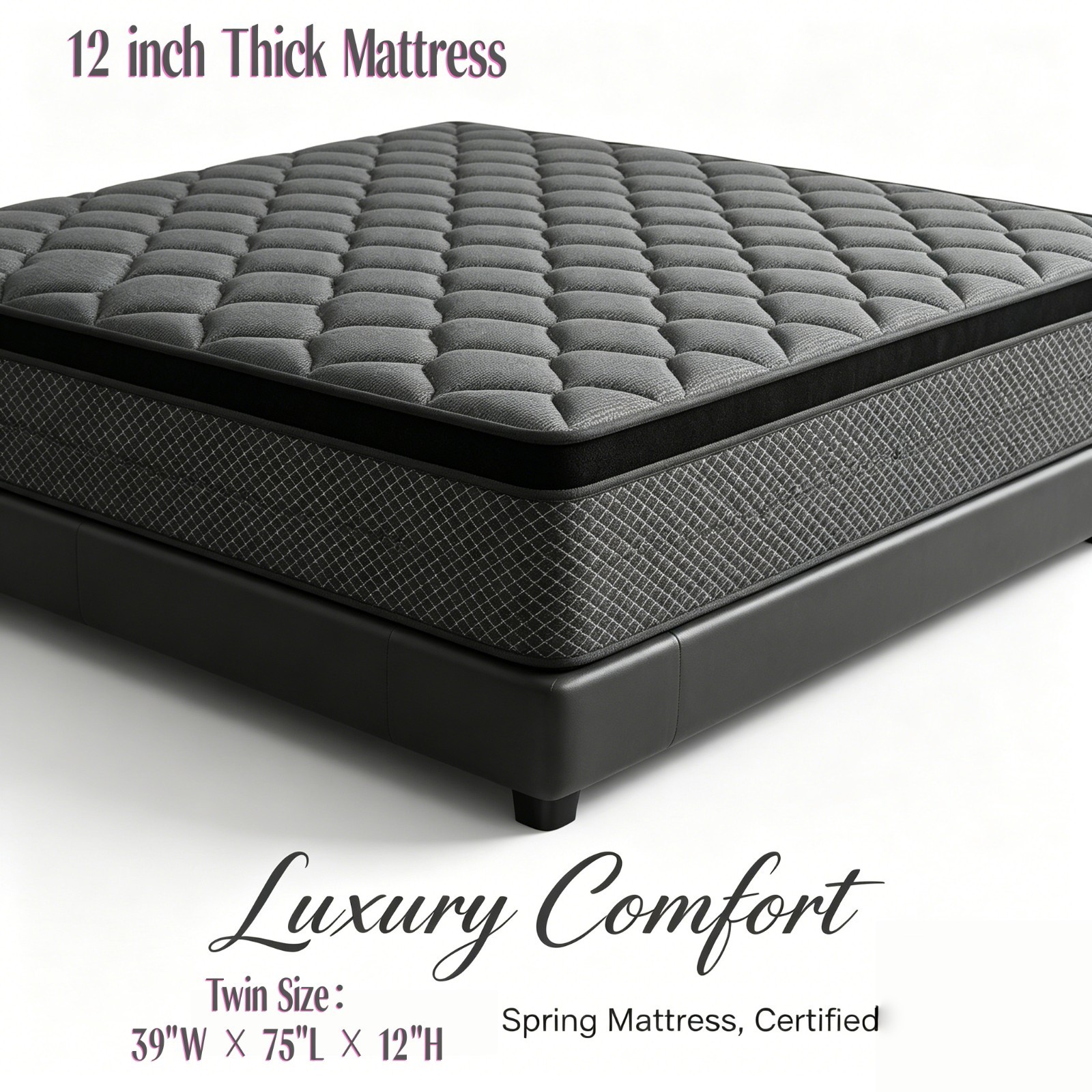 12/14 Inch Gel Memory Foam Hybrid Mattress Spring Twin Full Queen King Size Box