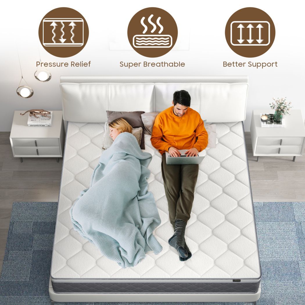12″ 14″ Memory Foam Hybrid Mattress Pocket Spring Twin Full Queen King in a Box