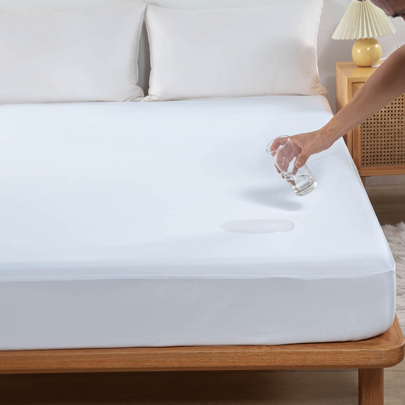 Kingnex Waterproof RV Short Queen Mattress 60×75, White