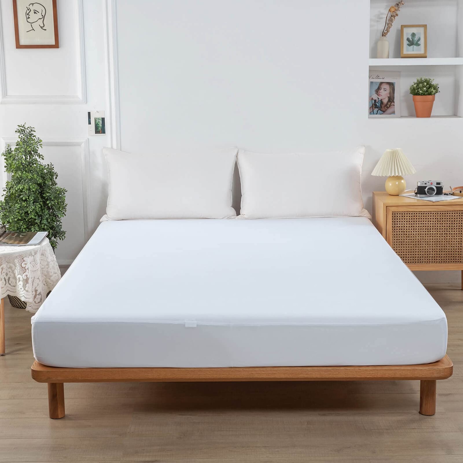 Kingnex Waterproof RV Short Queen Mattress 60×75, White