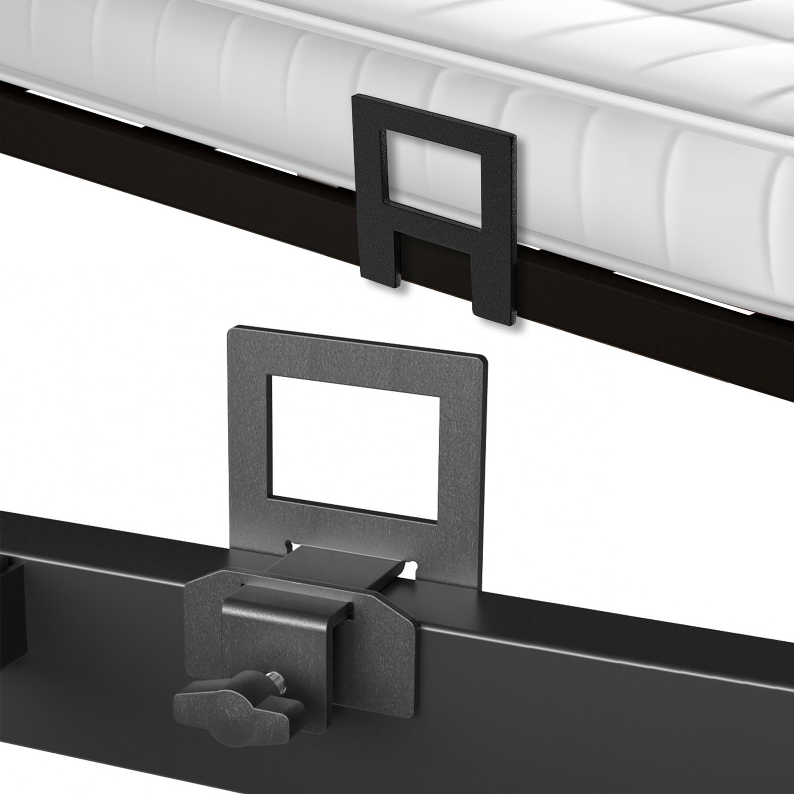 SHOANED Adjustable Non Slip Mattress Gaskets for Gaskets, Black