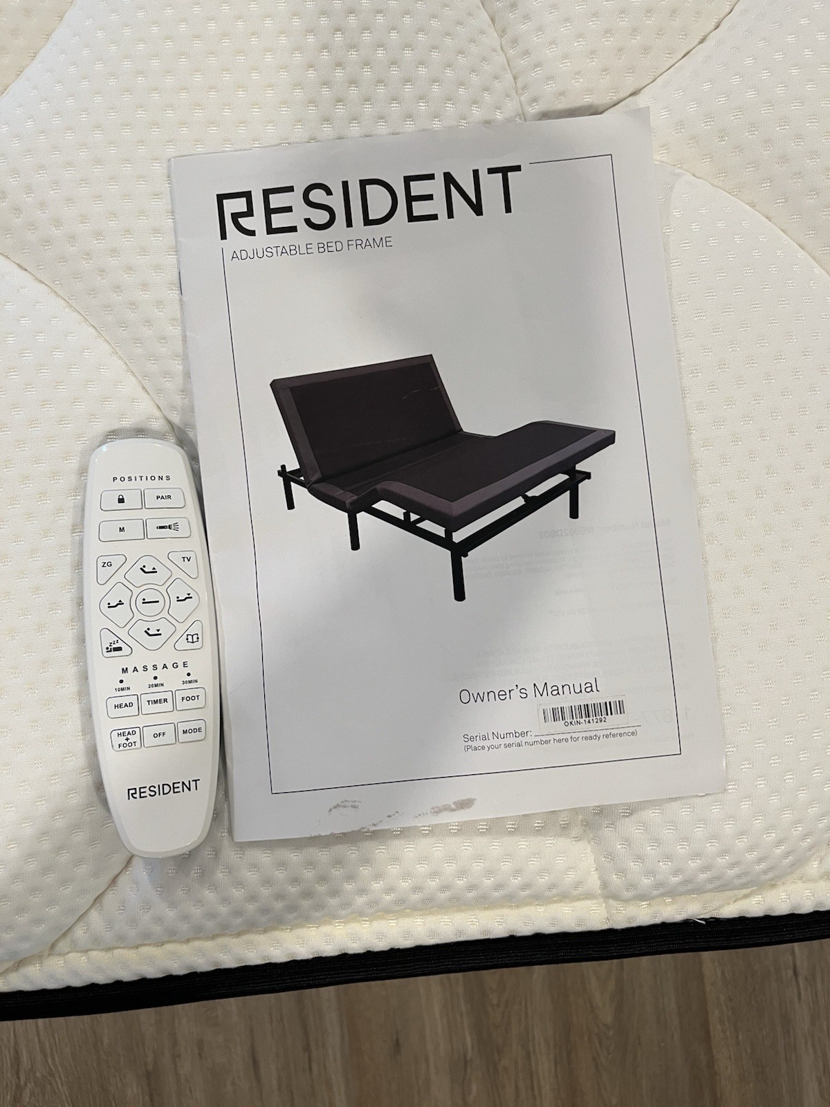 DreamCloud Premier Hybrid Queen Mattress & Resident Adjustable Power Base Bundle