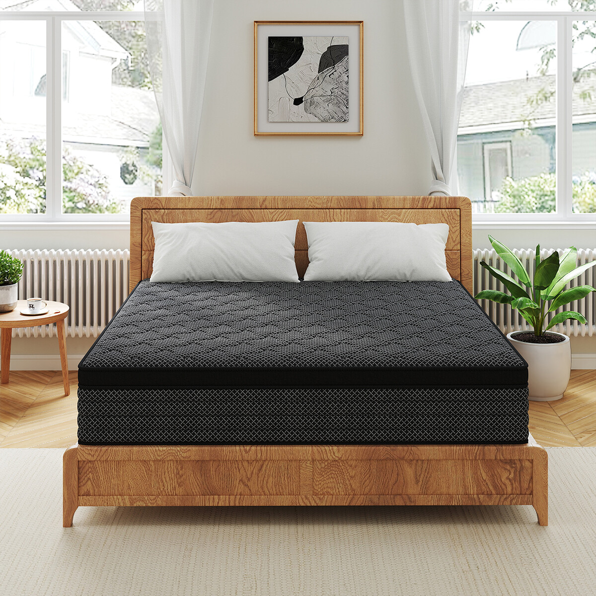 12″14″ Twin Full Queen King Mattress Memory Foam Pocket Coil Hybrid Bed In a Box