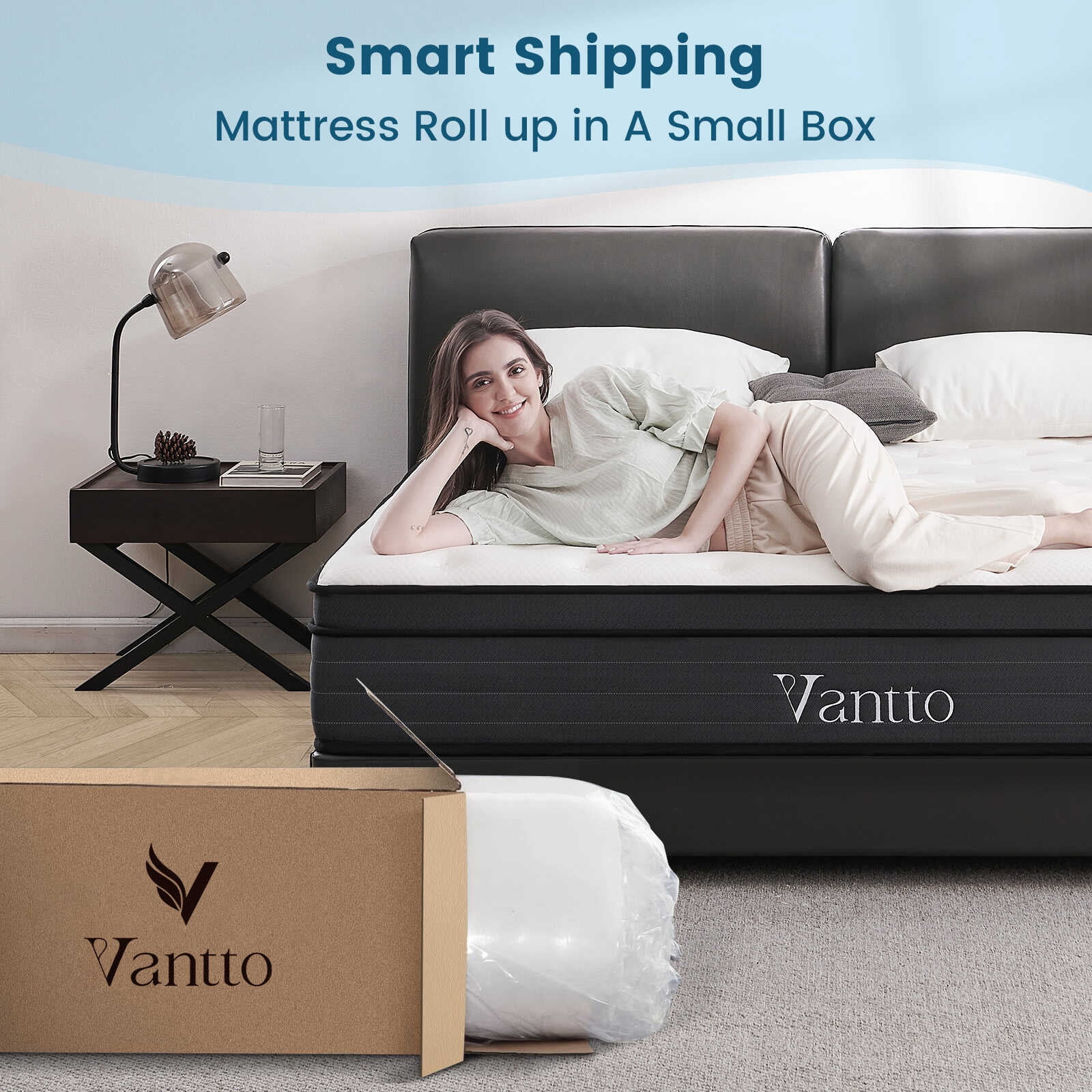 10 Inch Twin Full Queen Gel Memory Foam Mattresses Motion Isolation Top Mattress