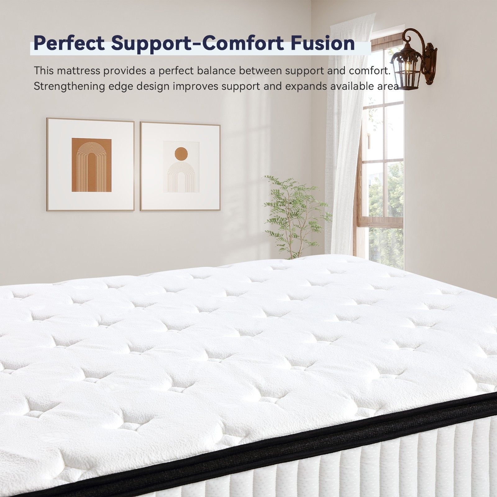 12″Queen Size In A Box Gel Memory Foam Pocket Spring Hybrid Mattress Medium Firm