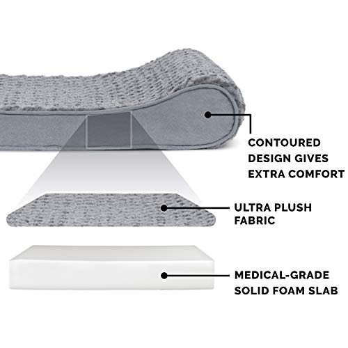 Orthopedic, Cooling Gel, and Memory Jumbo Ultra Plush Gray Orthopedic Foam