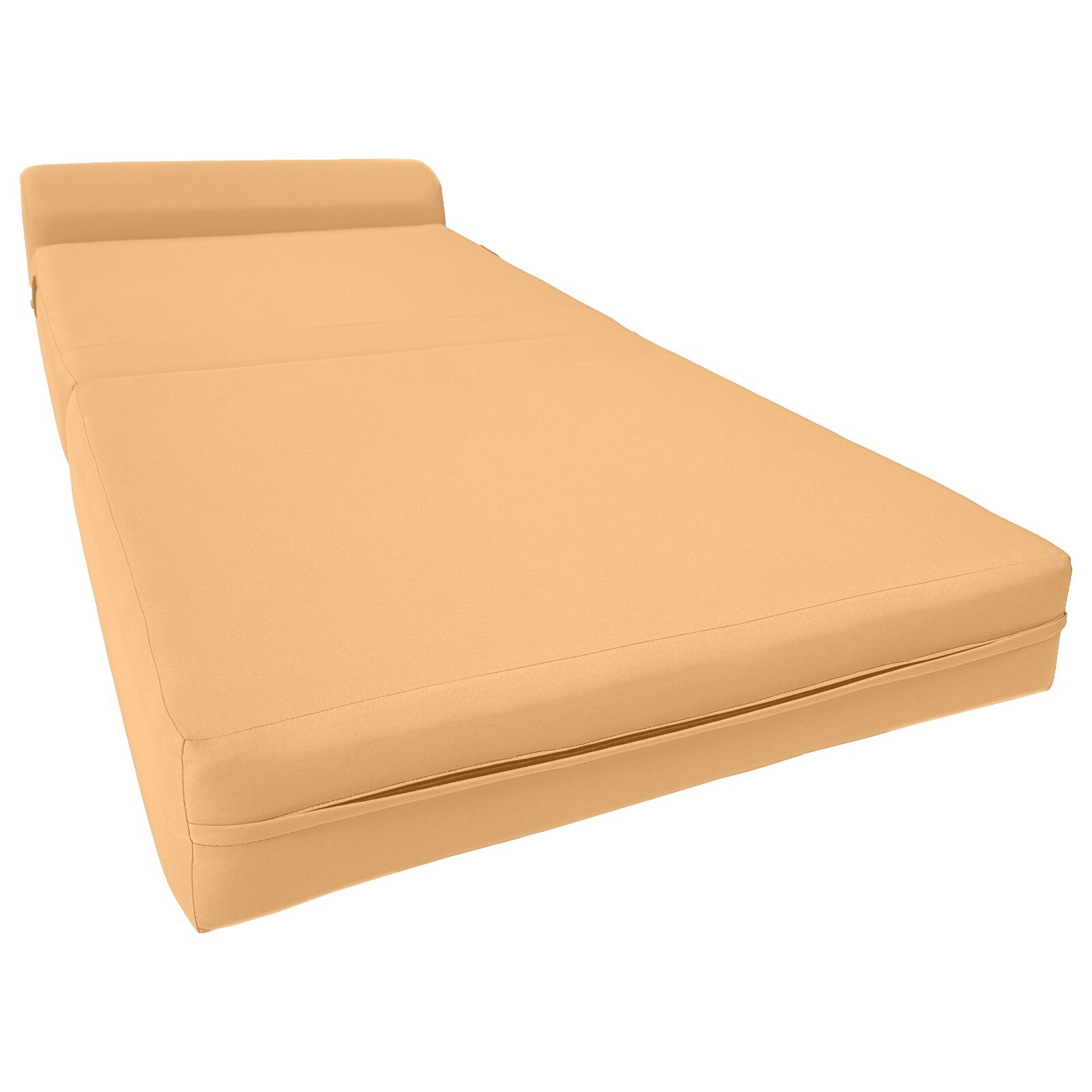 Peach 6x32x70 Sleeper Chair Folding Foam Bed, Foam Density 1.8 lbs Sofa Beds