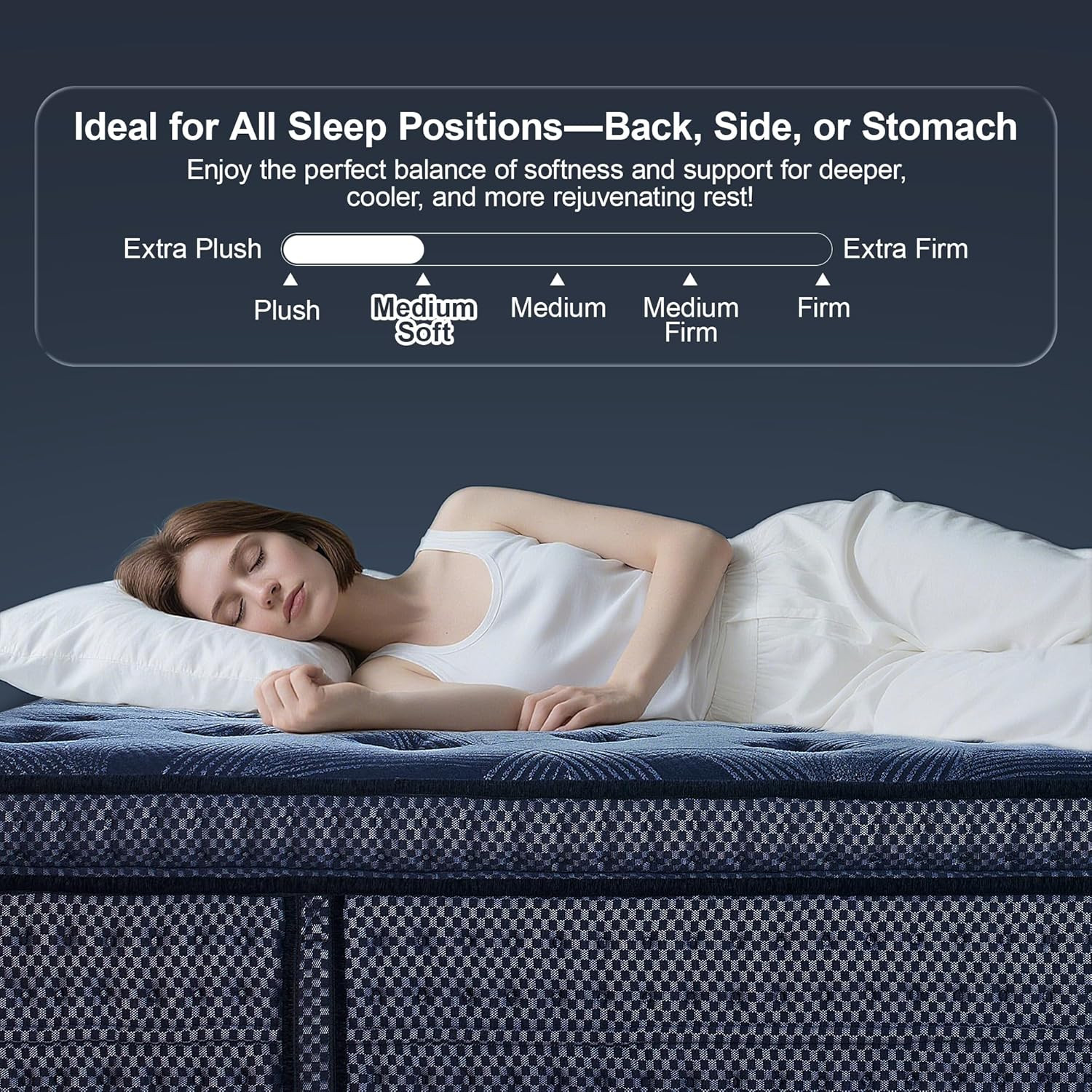 14″ Plush Hybrid Queen Mattress, Gel Foam & Pocket Coils, 120-Night Trial