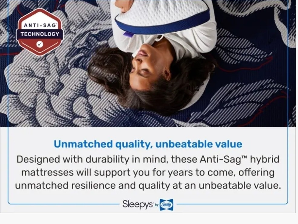 Sleepy’s By Sealy Hybrid HD Premium Mattress