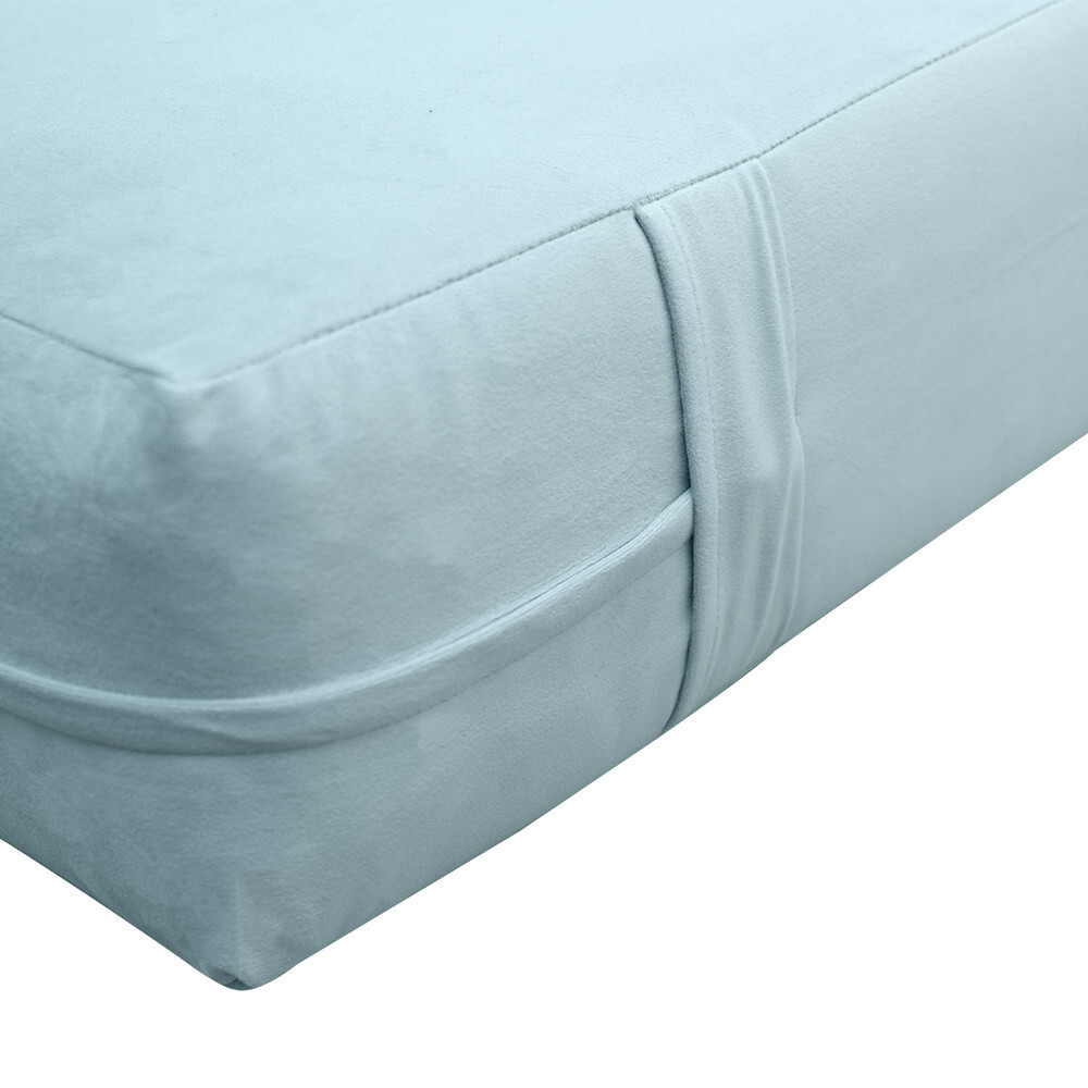 Knife Edge 8″ Twin-XL 80x39x8 Velvet Indoor Daybed Mattress |COVER ONLY|-AD355