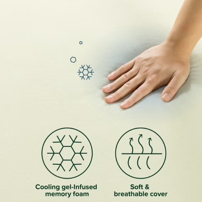 Zinus Gel Airflow 6″ Tight Top Memory Foam Mattress CertiPUR-US Certified