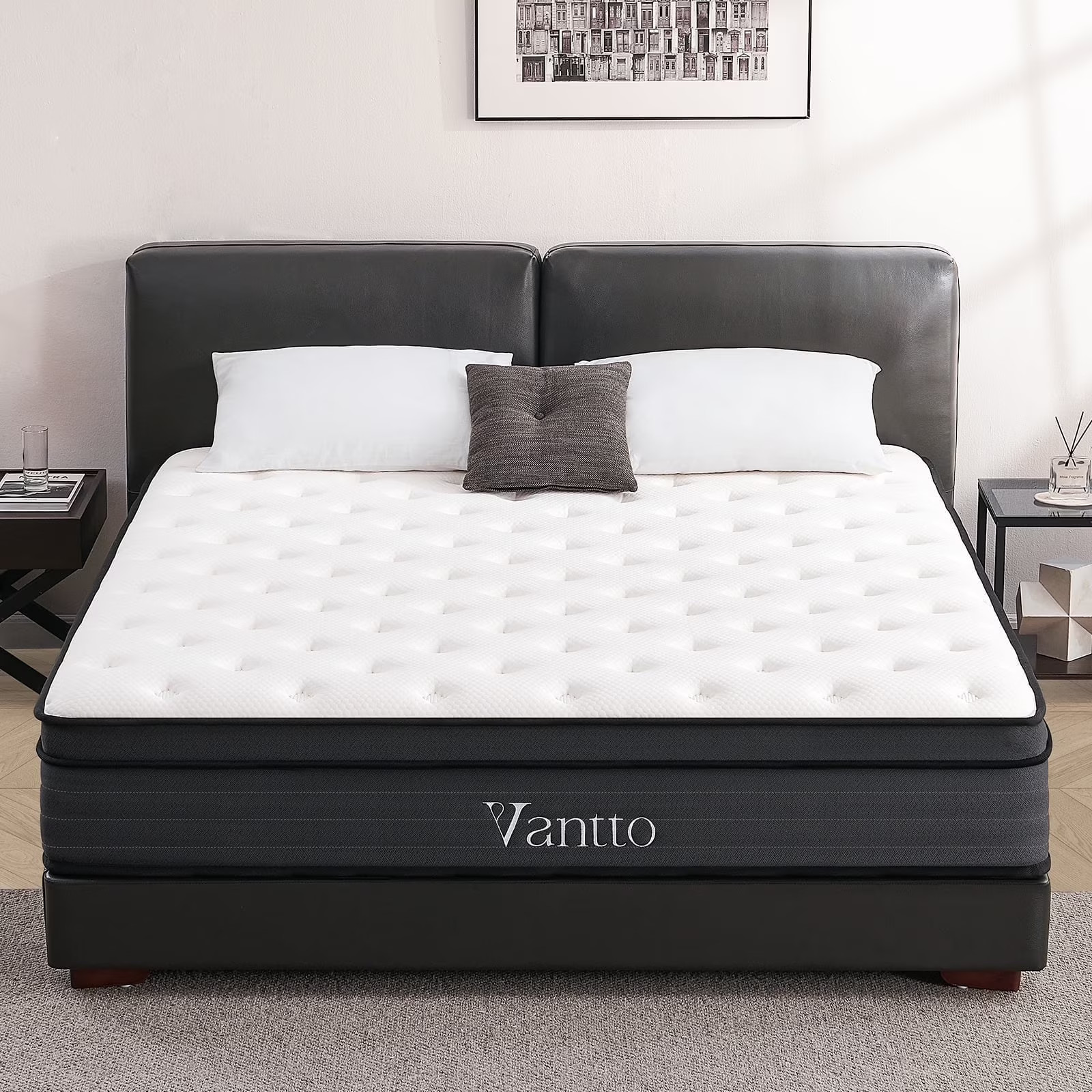 10 Inch Twin Full Queen Gel Memory Foam Mattresses Motion Isolation Top Mattress