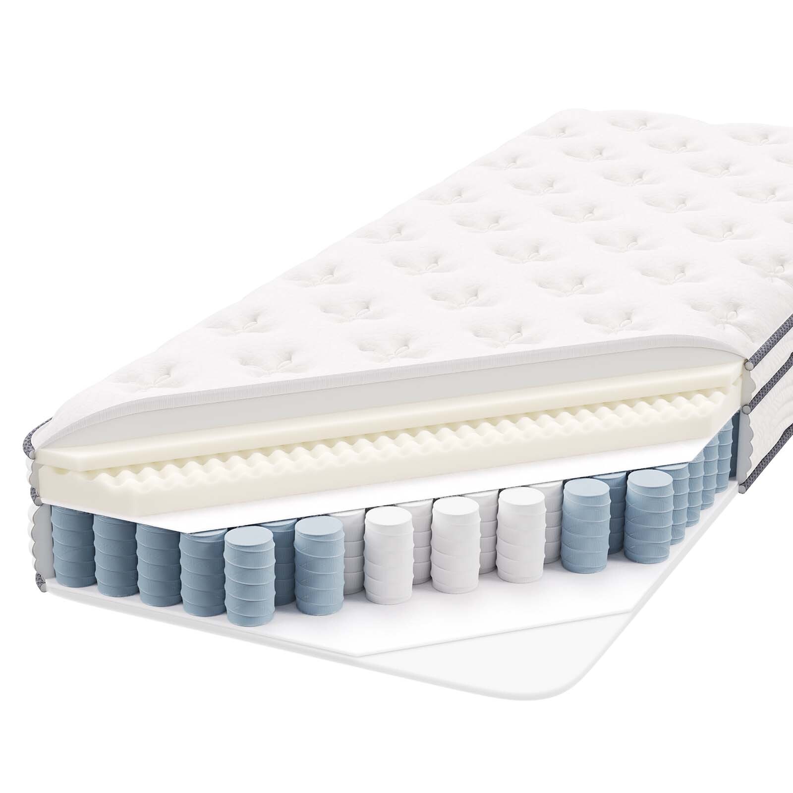 Modway Jenna 8″ Innerspring and Foam Narrow Twin Mattress in White