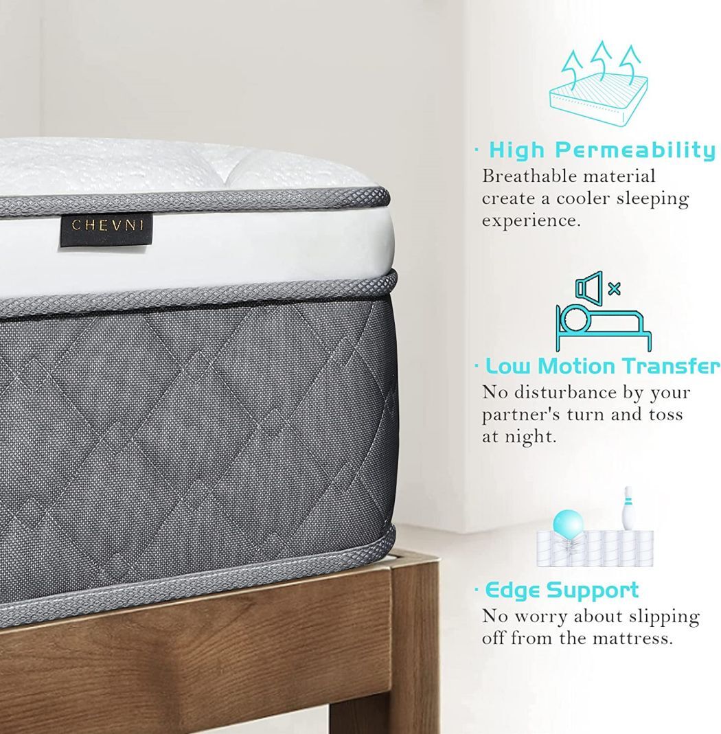 14″ 12″ Mattress in a Box Full Queen King Size Medium Firm Soft Innerspring Bed