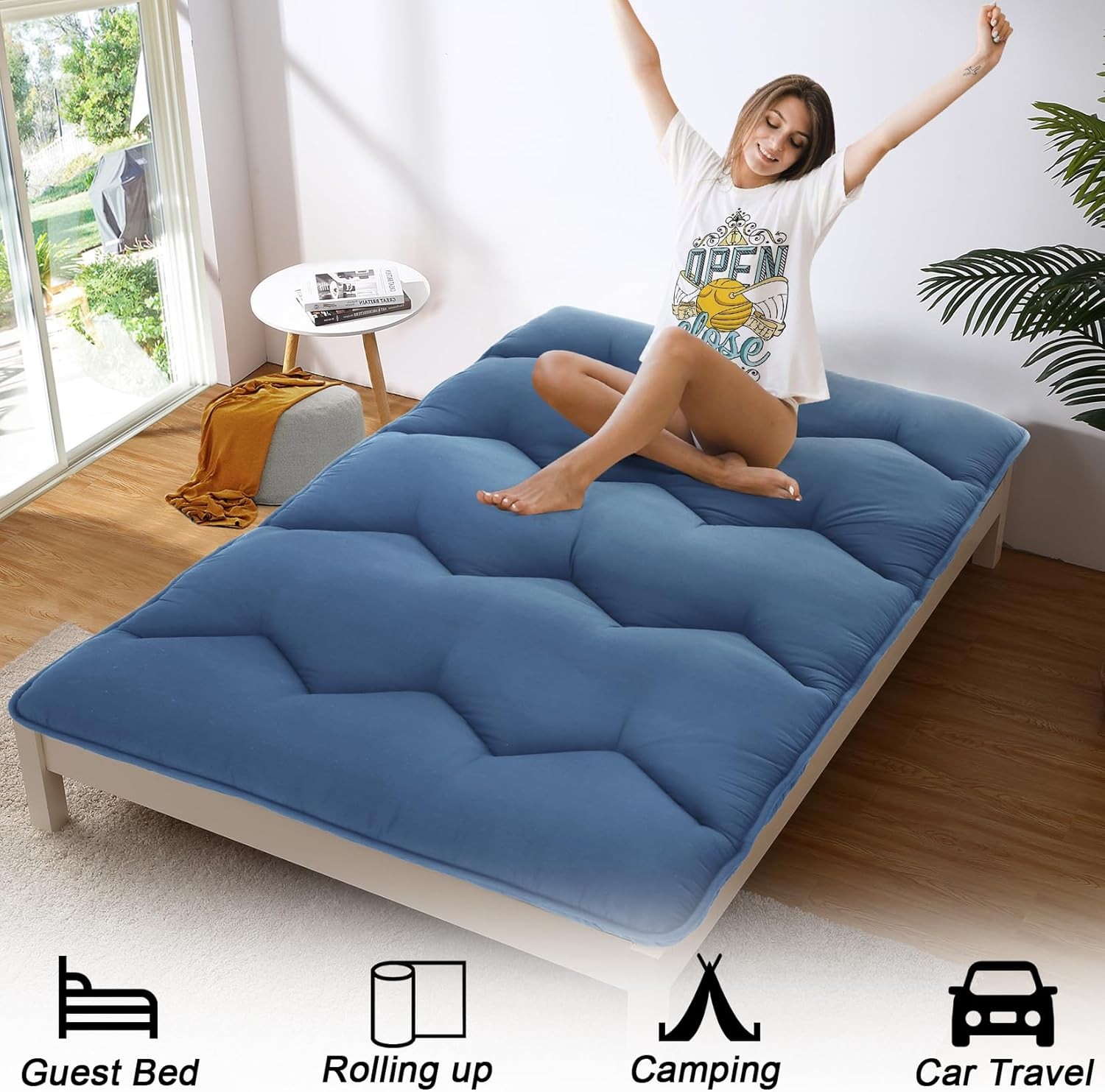 Japanese Futon Mattress Twin/Full/Queen Foldable Japanese Futon Floor Mattress