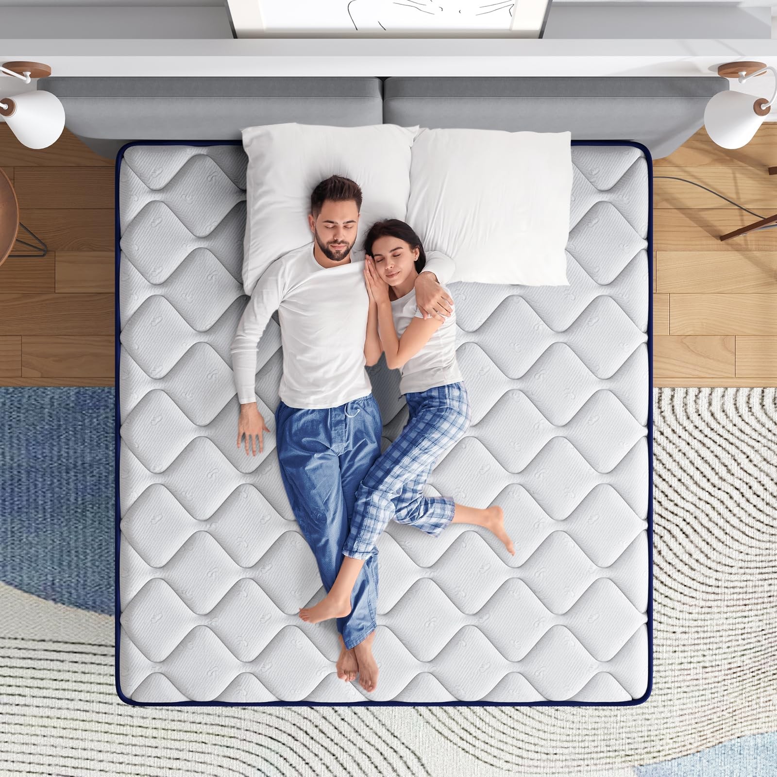 Full Size Mattress, 12 Inch Full Mattresses in a , Hybrid Spring with Comfort…