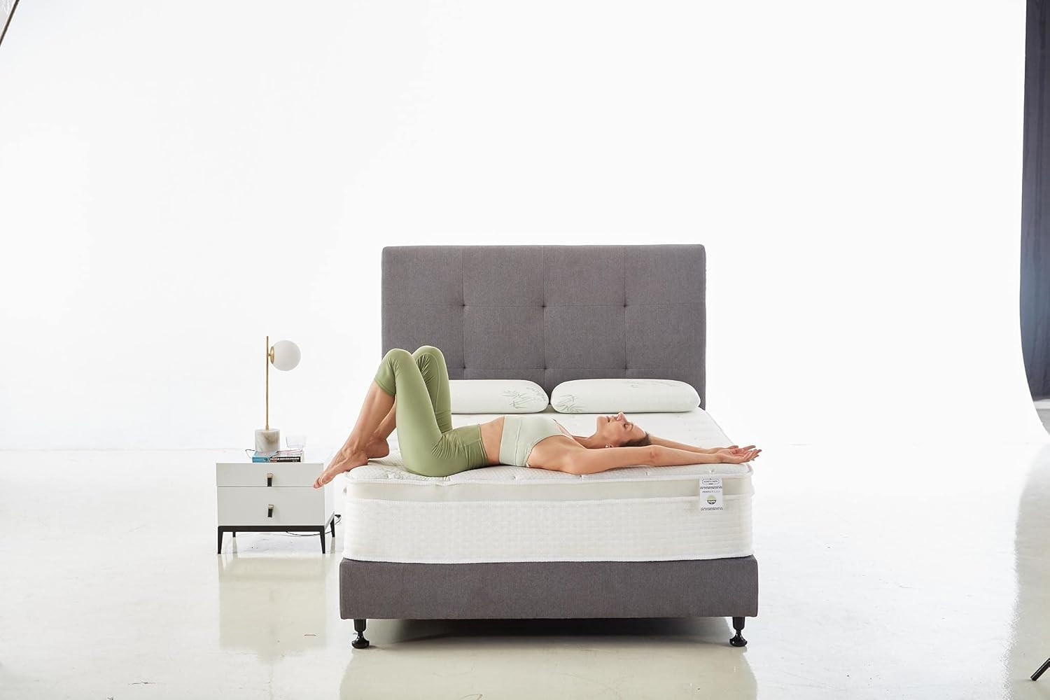 Full Size Mattress – 12 Inch Cool Memory Foam & Spring Hybrid Mattress with Brea