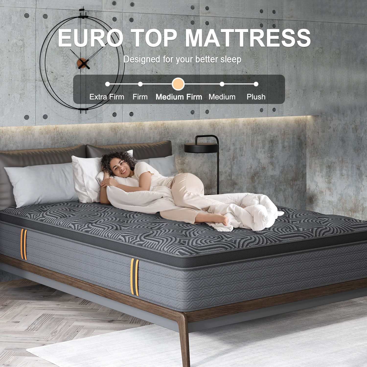 9/12 Inch Gel Memory Foam Hybrid Queen Mattress Twin Full King size In a Box
