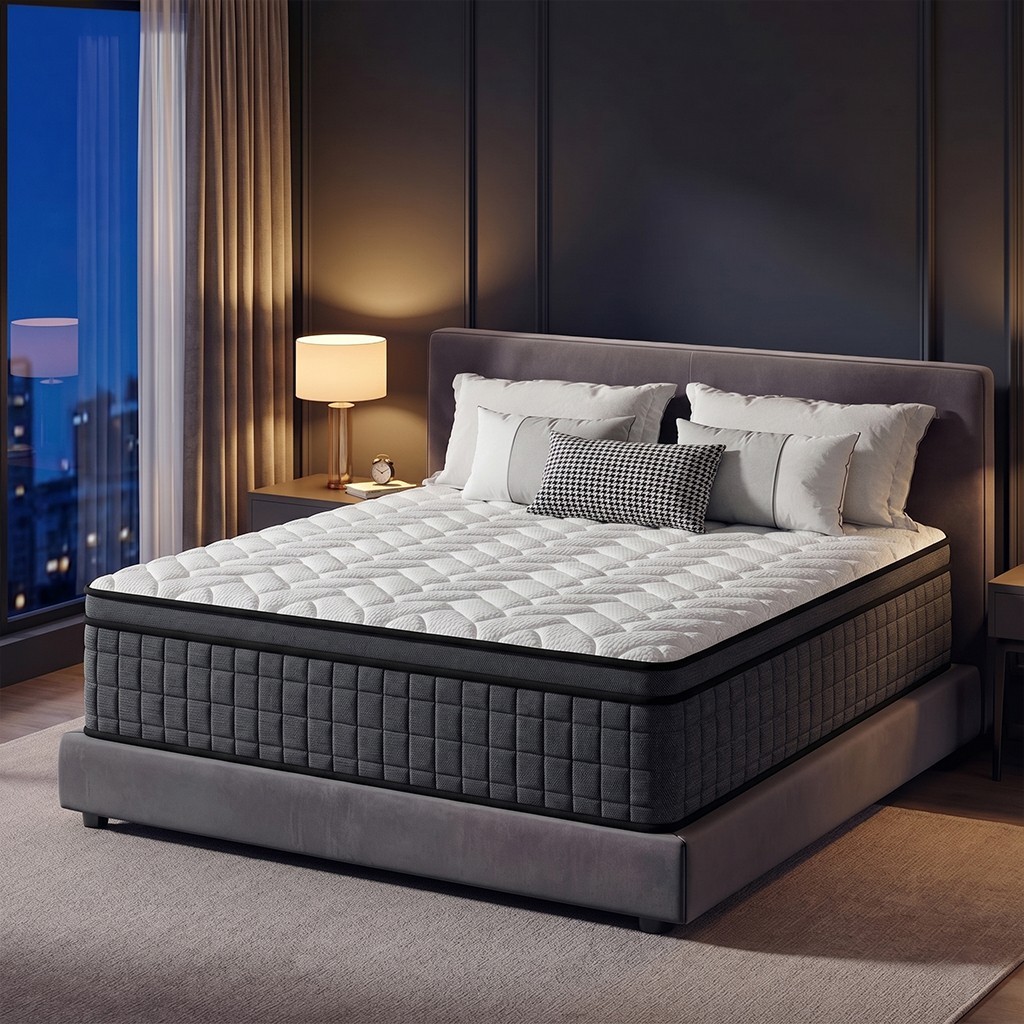 8″10″12″14″ Twin Full Queen King Size Mattress in a Box Hybrid Spring MemoryFoam