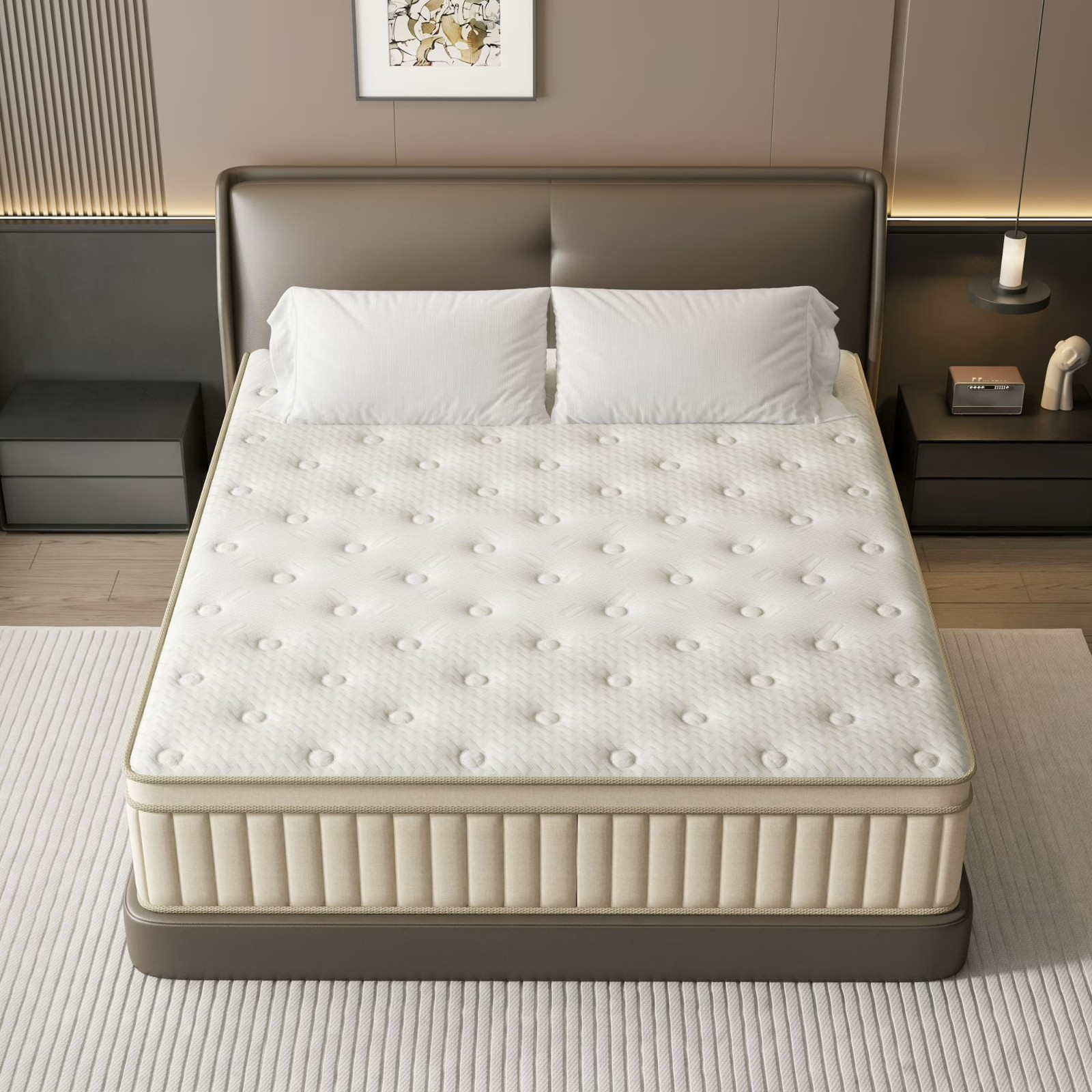 10″12″14″Gel Memory Foam Spring Hybrid Mattress Bed In Box Twin/Full/Queen/King