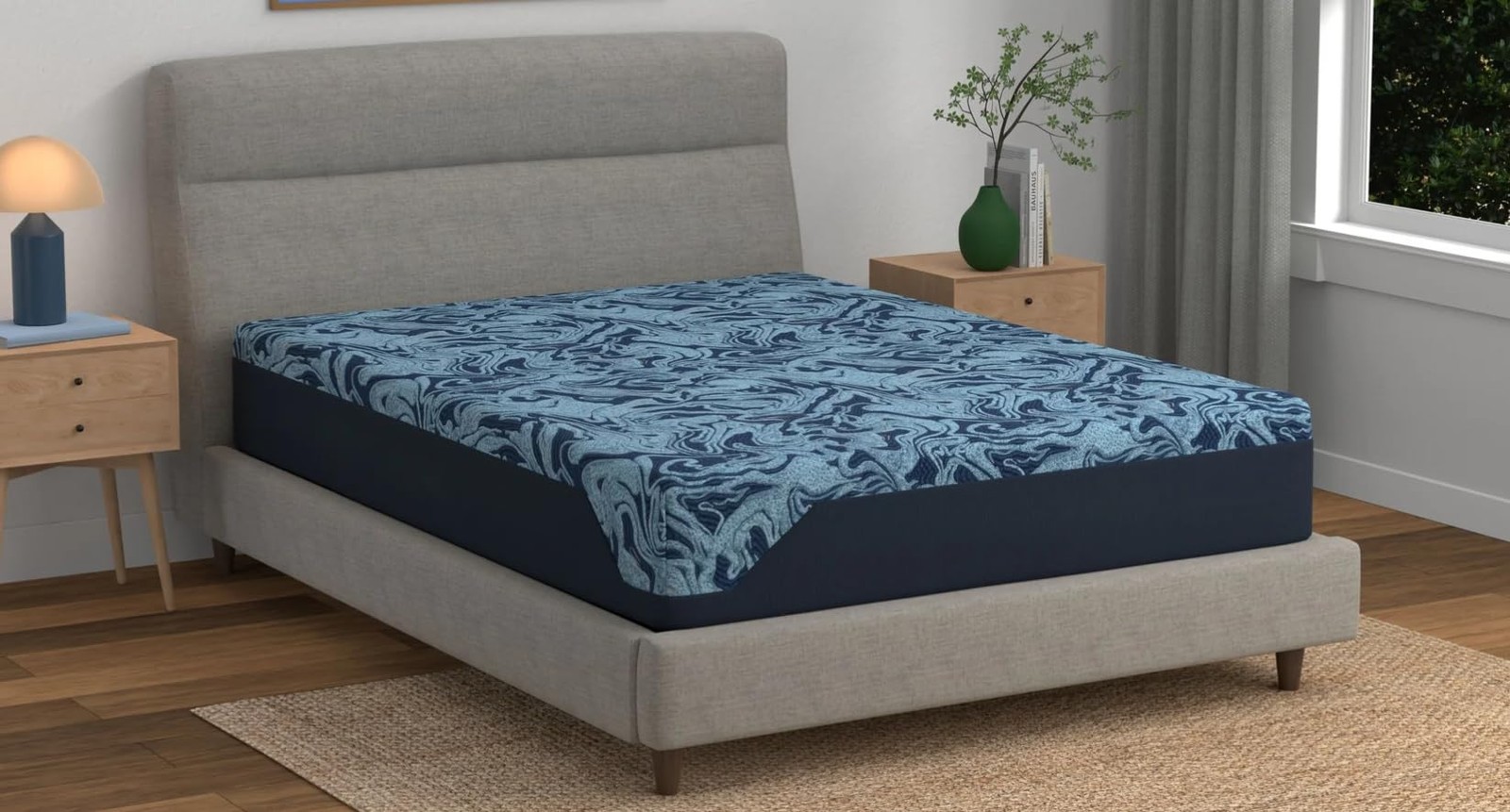 Blue ICE Luxury Cooling Mattress | Hybrid or Foam | Removable Cover