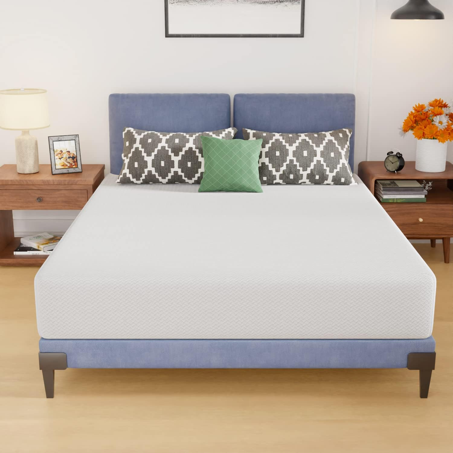 10″ Queen Foam Mattress – CertiPUR-US, Removable Cover, Soft & Comfortable
