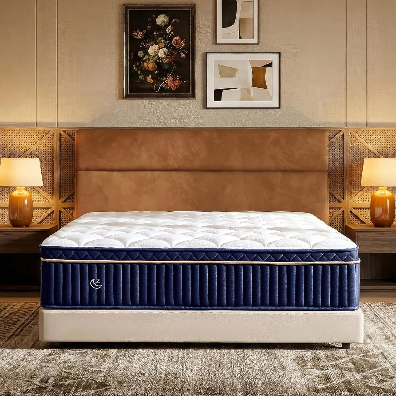 Queen 14″ Hybrid Mattress Pocket Spring Memory Foam Medium Firm