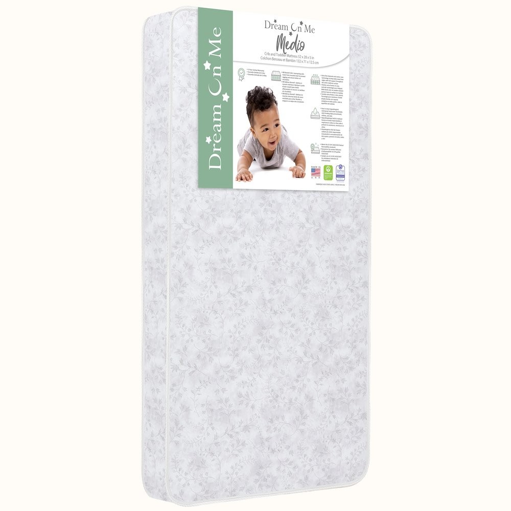 Dream On Me Medio Crib Mattress, JPMA & Greenguard Gold Certified