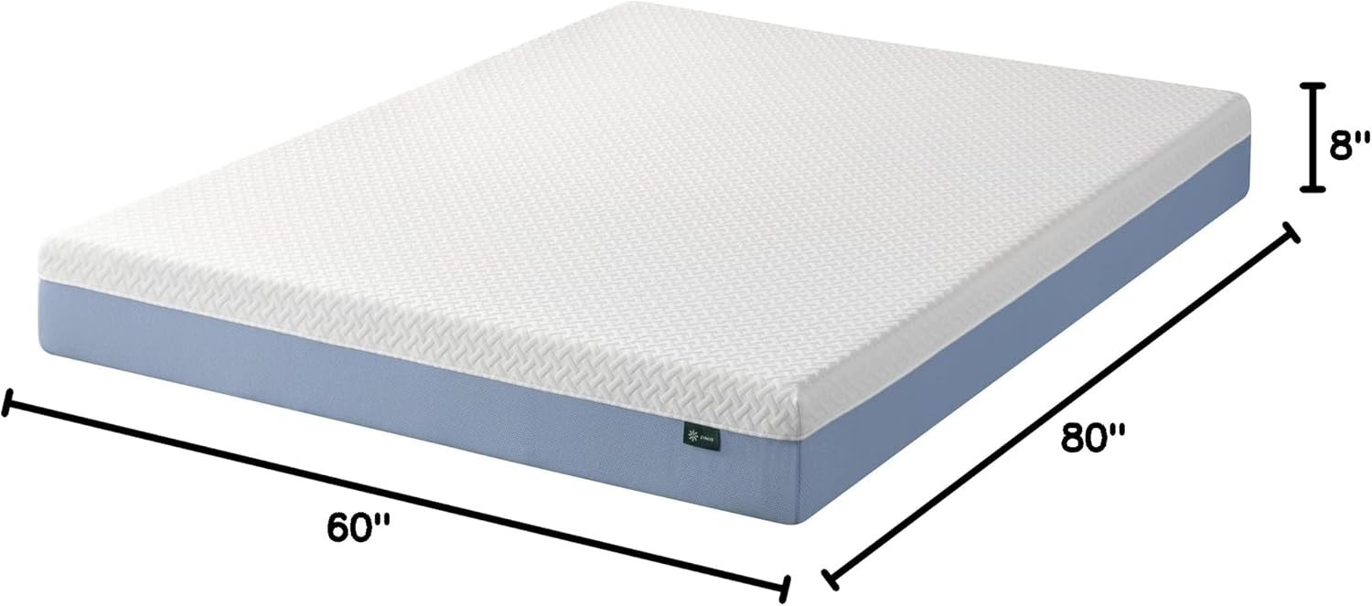 8 Inch Queen Cooling Essential Memory Foam Mattress [NewVersion], Fiberglass …