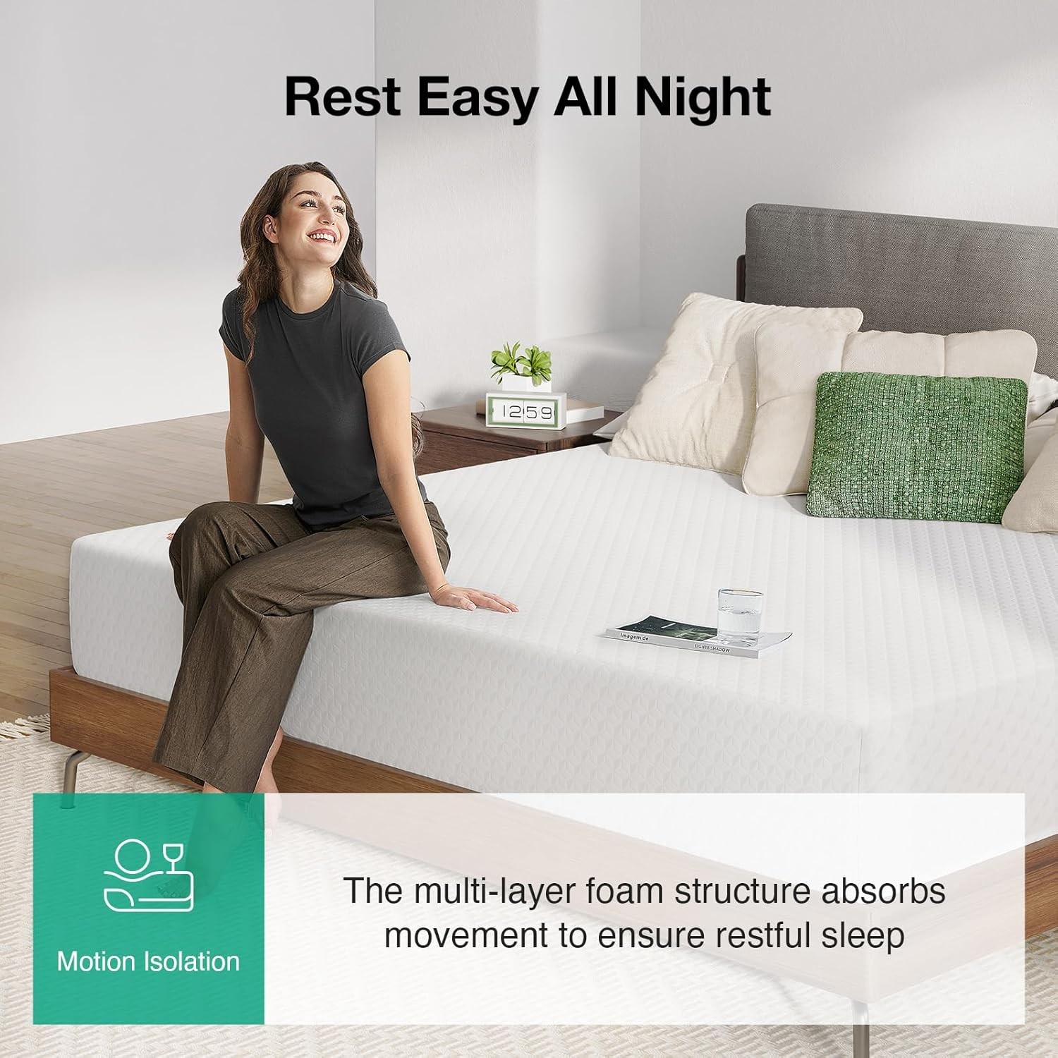 12 Inch King Memory Foam Mattress Novilla Medium Firm Cool Sleep