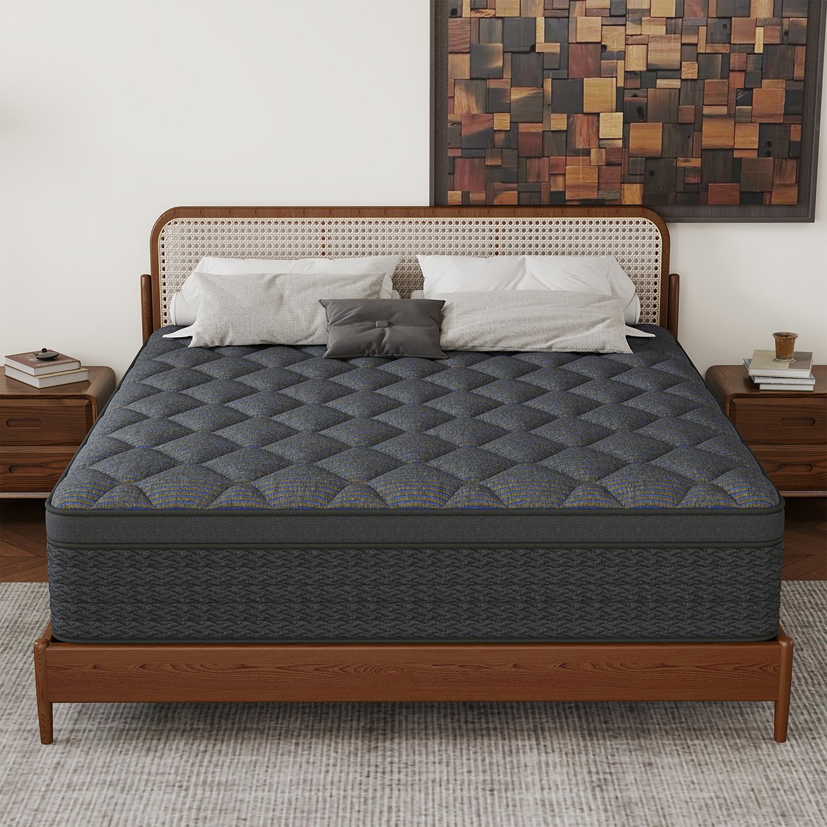 12/14 Inch Gel Memory Foam Hybrid Spring Mattress Twin Full Queen King In A Box