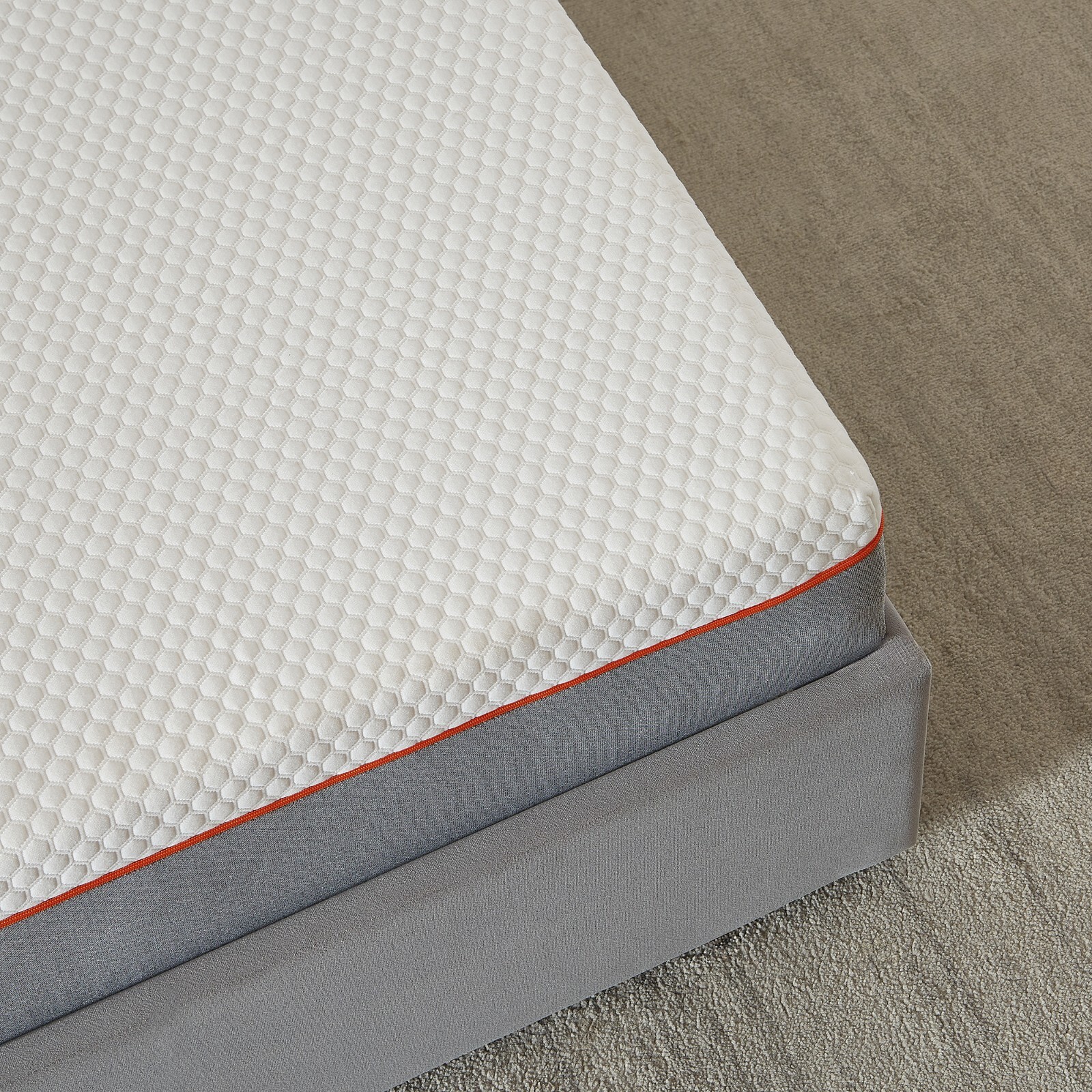 VECELO 8 Inch Mattress Charcoal Infused Memory Foam Medium Firm Pressure Relieve