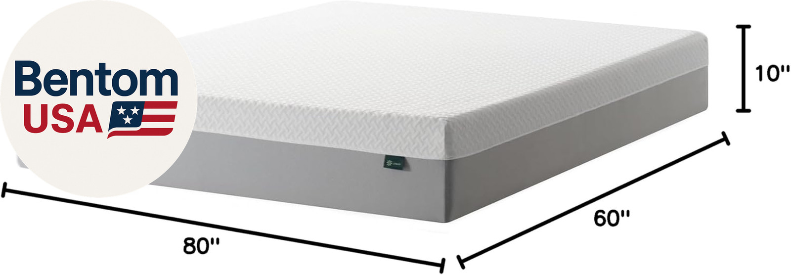 10 Inch Green Tea Essential Memory Foam Mattress [New Version], Queen, Fiberglas
