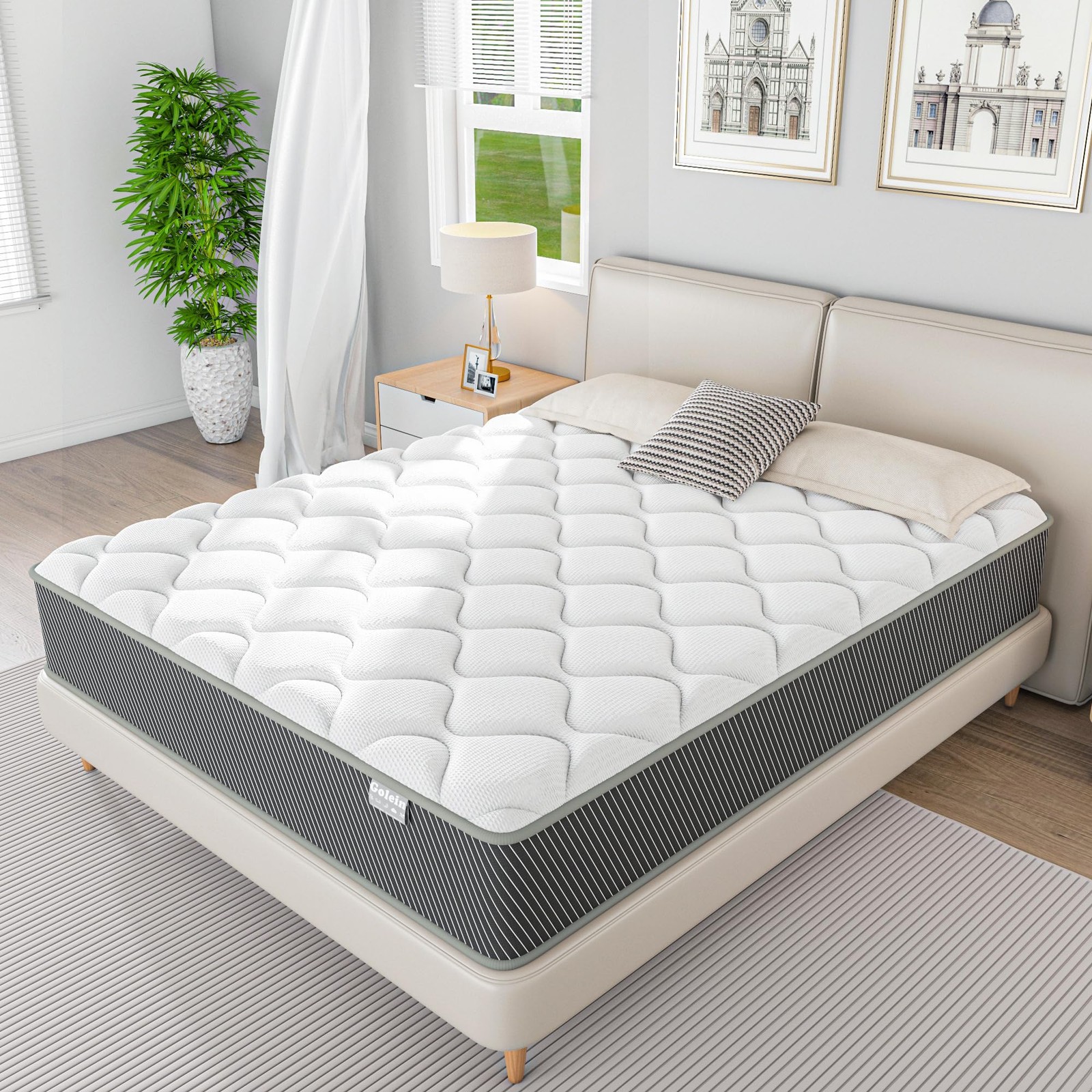 Full Size Mattress, 10 Inch Memory Foam Mattress in a Box with Pocket Spring,…