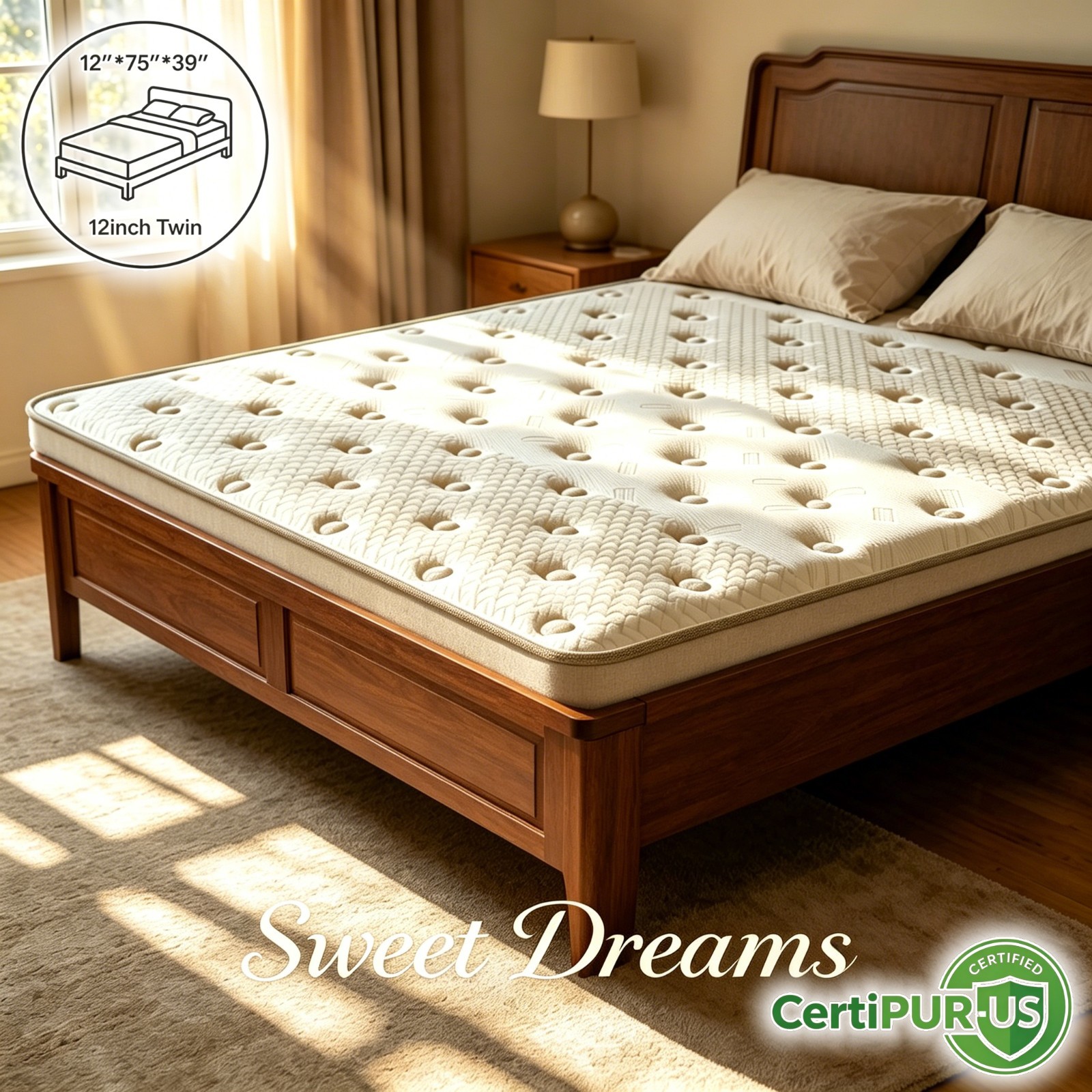 12/14 Inch Gel Memory Foam Hybrid Mattress Spring Twin Full Queen King Size Box