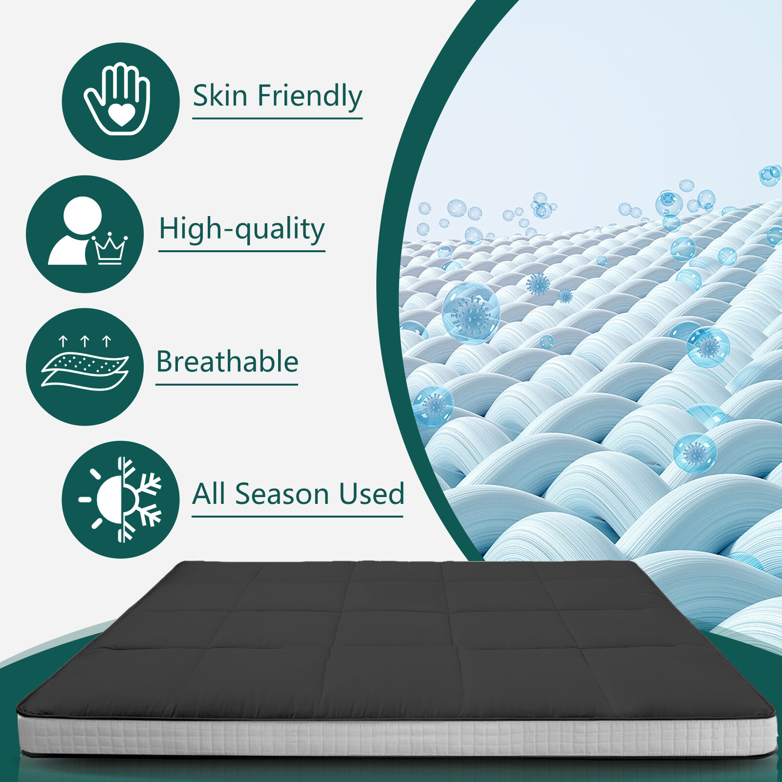 SLSY Japanese Floor Tatami Mattress Futon Mattress Tatami Pad Floor Mat 80x39in
