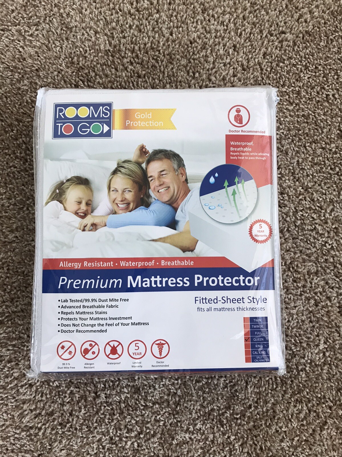 BRAND NEW Rooms to Go Queen Sized Mattress Protector
