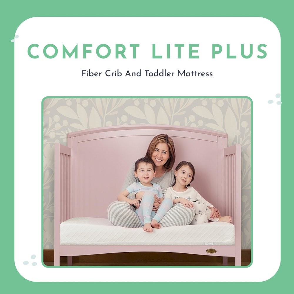 Evolur Sleep, Comfort Lite Plus Fiber Crib And Toddler Mattress I…