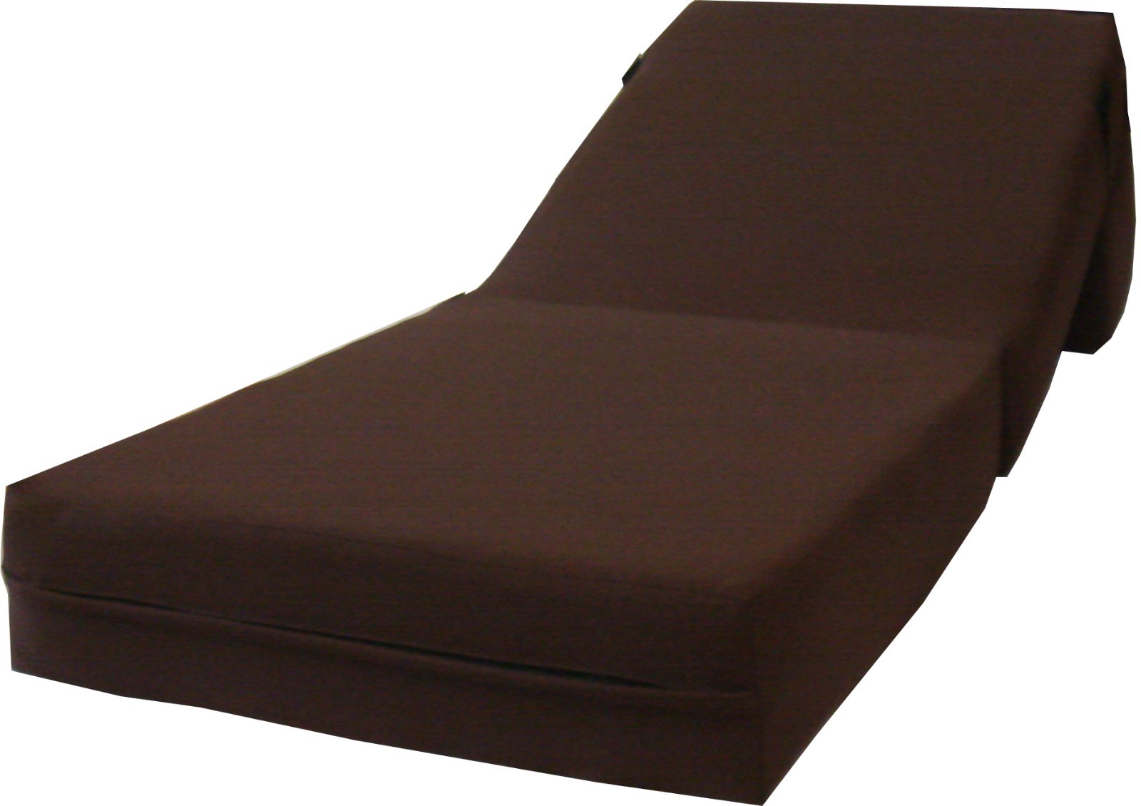 Brown 6 x 24 x 70 Sleeper Chair Folding Foam Bed, High Foam Density 1.8 lbs