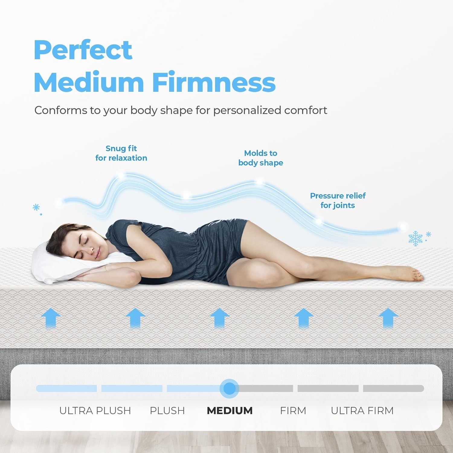 Eco-Friendly Twin Cooling Mattress – 12 Inch Memory Foam with Pressure Relief