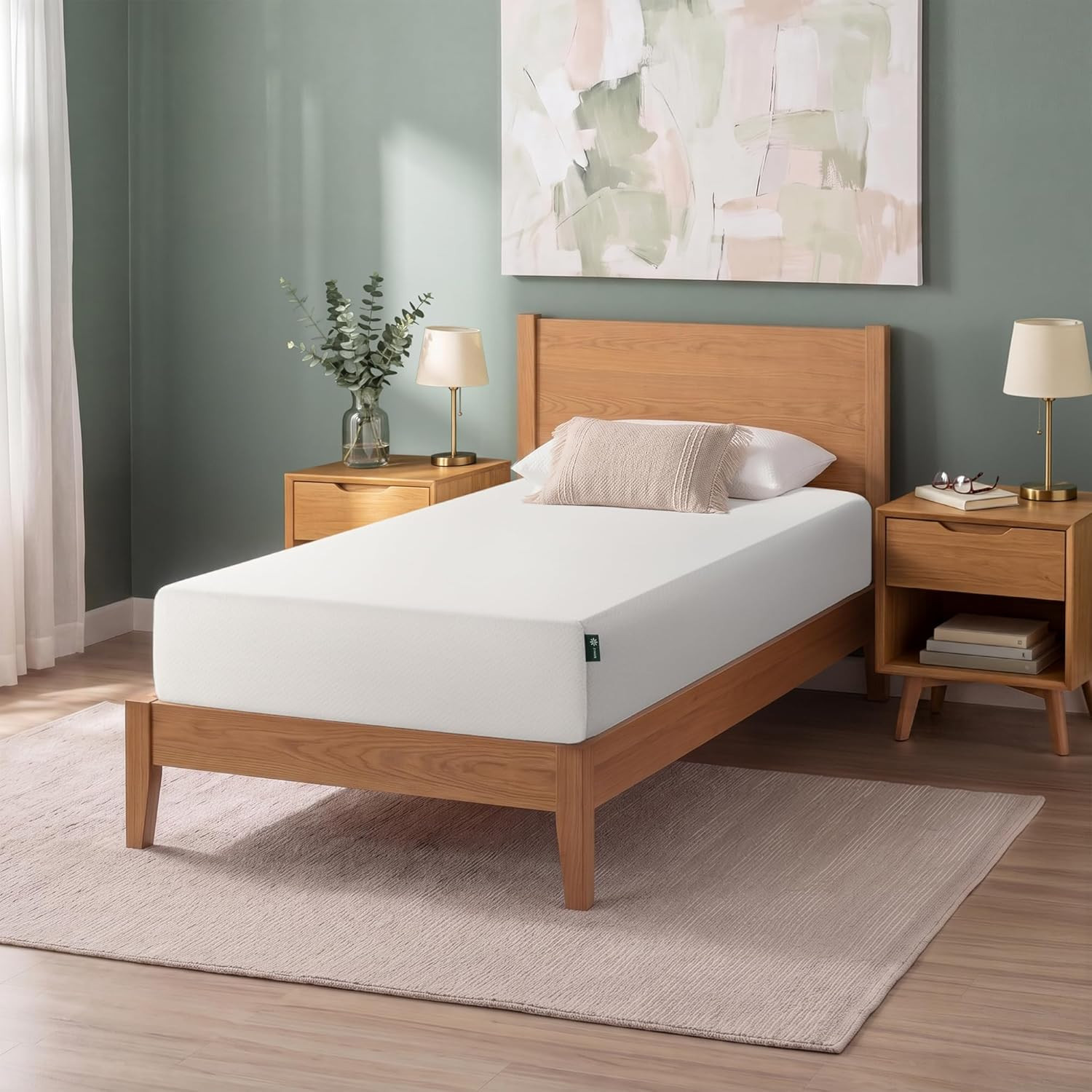 Zinus Green Tea Memory Foam Mattress 10 Inch, Pressure-Relieving Comfort & Full-