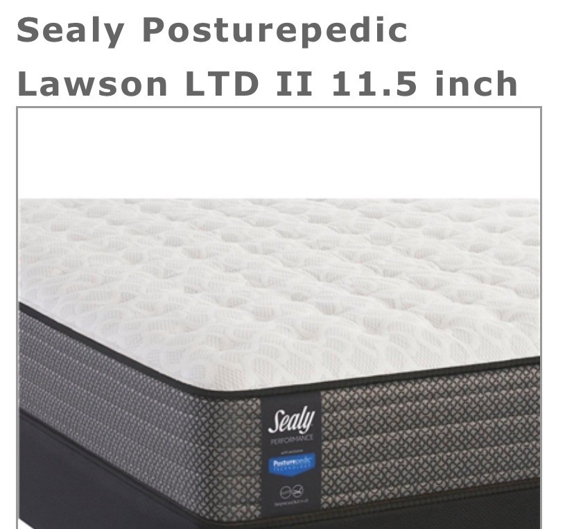 Sealy Performance Mattress Posturepedic Technology Geometric White Gray Black