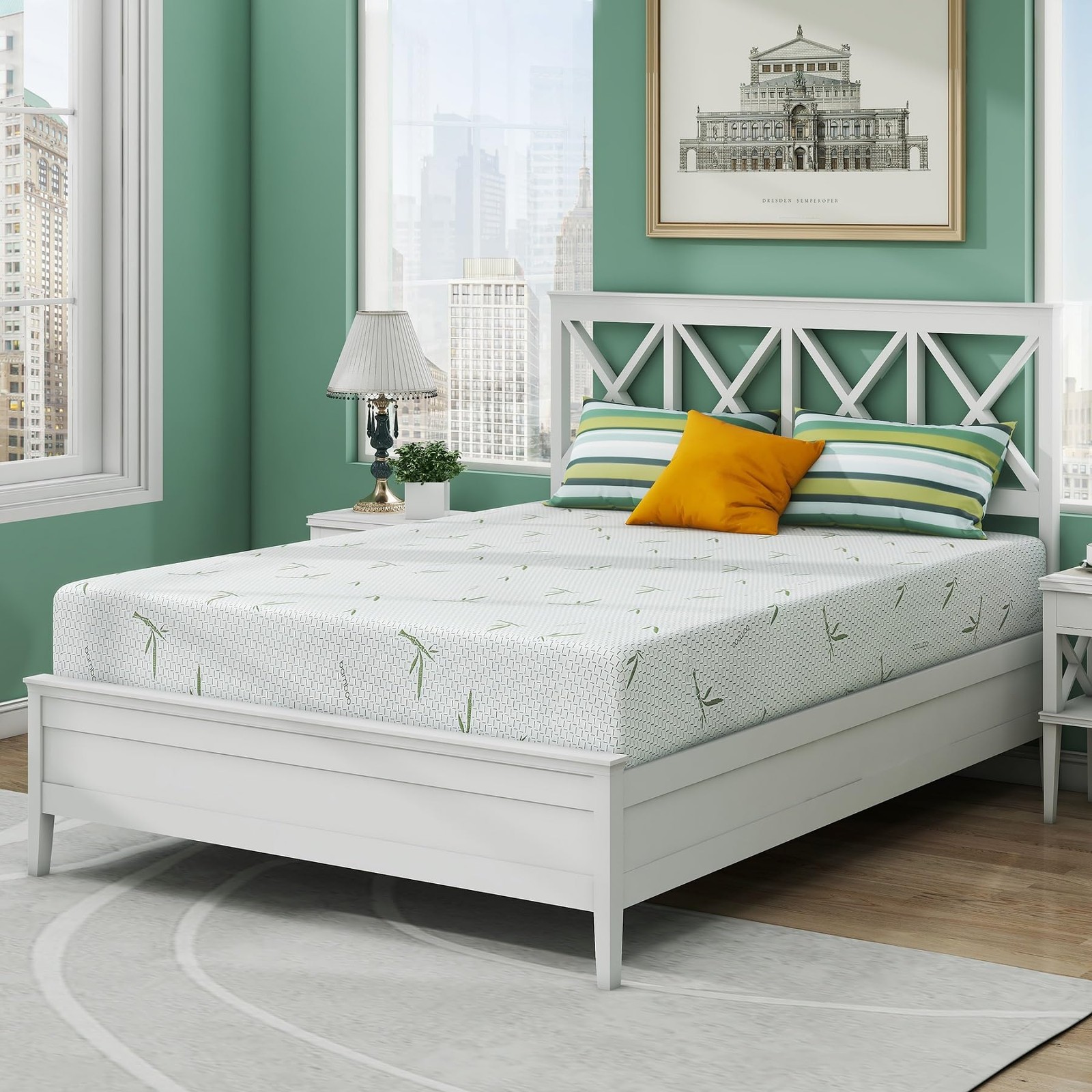 Twin Mattress, 5 Inch Green Tea Gel Memory Foam Mattress for Kids with Breath…