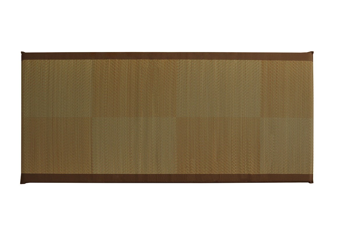 IKEHIKO Tatami Mattress Japanese rush grass 90×200 Foldable Bed Futon Brown 1372