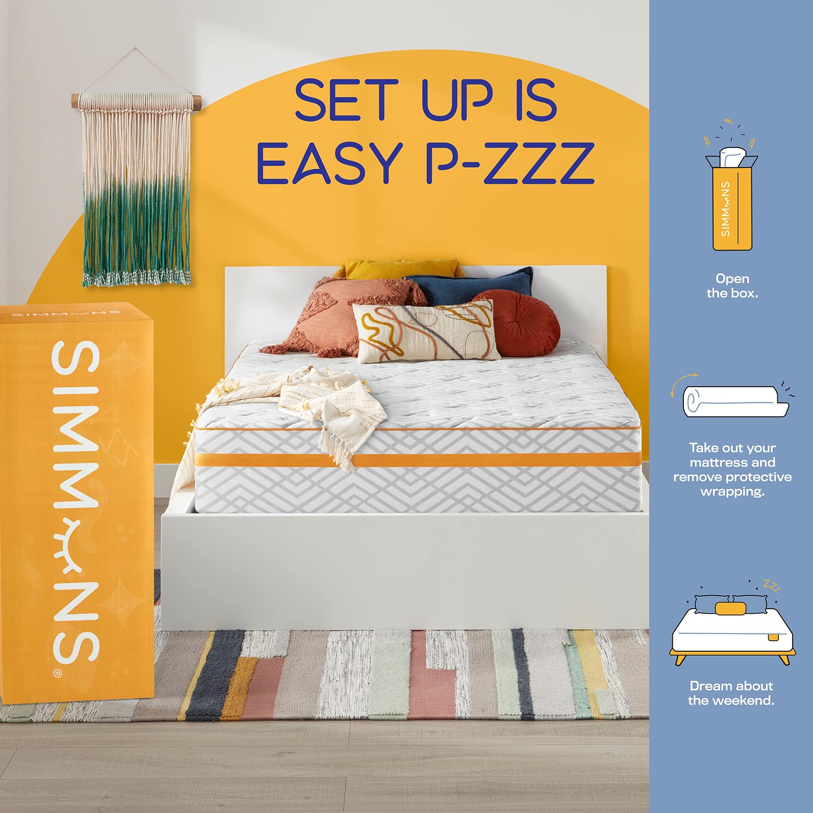 Simmons Exclusive – Premium Hybrid Memory Foam Mattress – 12 Inch, Twin Size,…