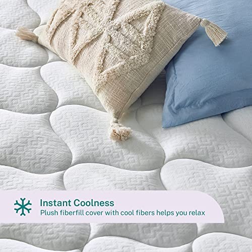 Gel Memory Foam Dual Layer Mattress 4 Inch Size, Queen Topper Cooling Comfort