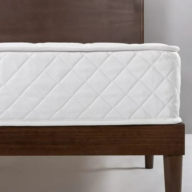 Slumber 1 by Zinus 8 inches Quilted Spring and Gel Mattress Twin in New White