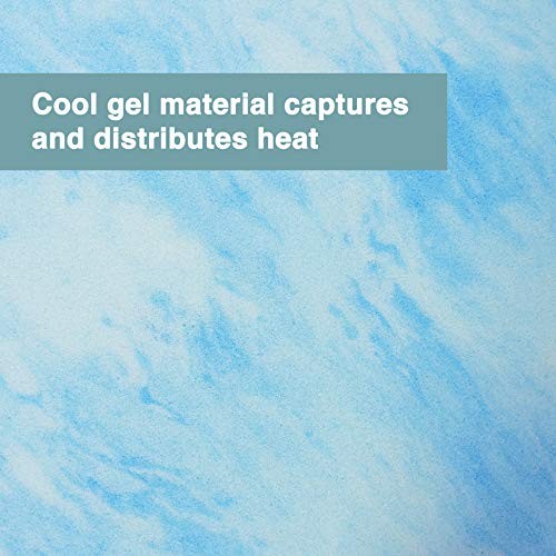 Cool Gel Swirl Memory Foam Mattress Topper Made in USA 3-Inch Full 3.0 Inches