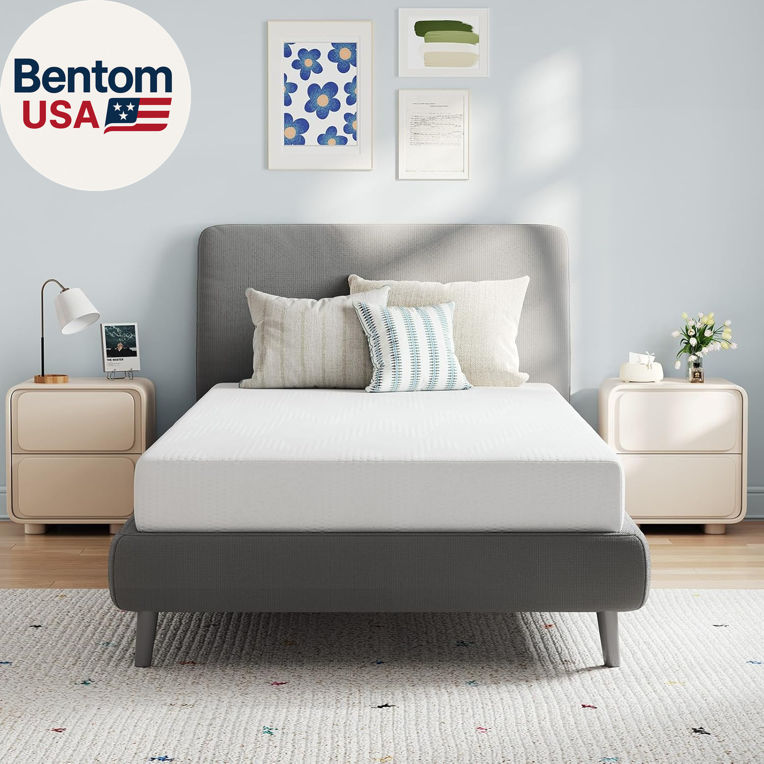 Twin Mattress, 5 Inch Twin Size Mattress for Kids, Gel Memory Foam Mattresses fo