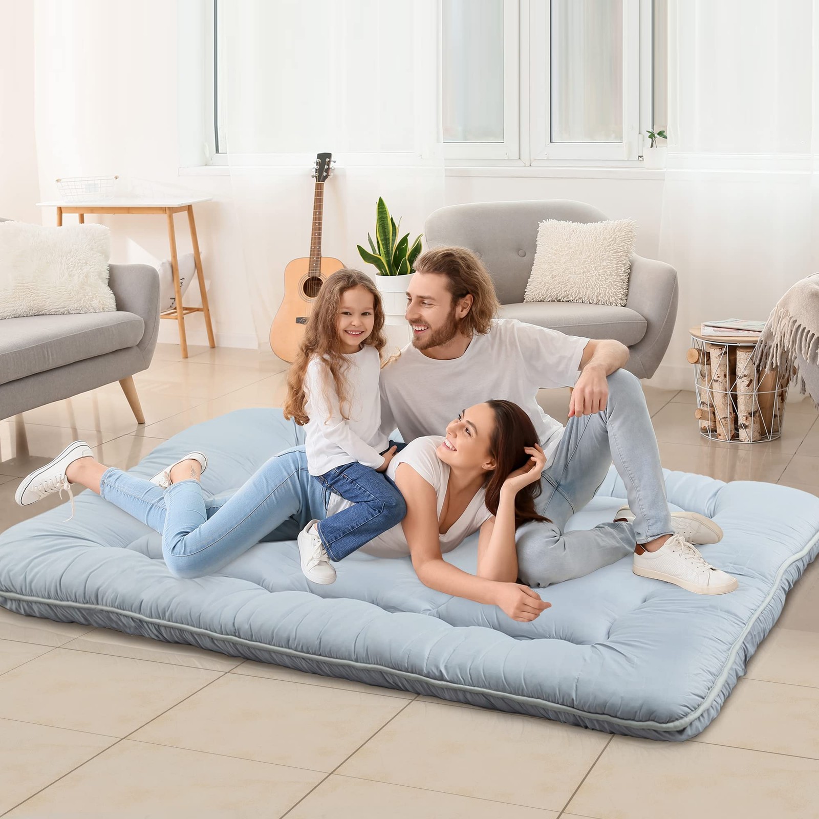 Sleeping Mat on Floor for Adults, Futon Mattress SleepMattress Pads Sleeping …